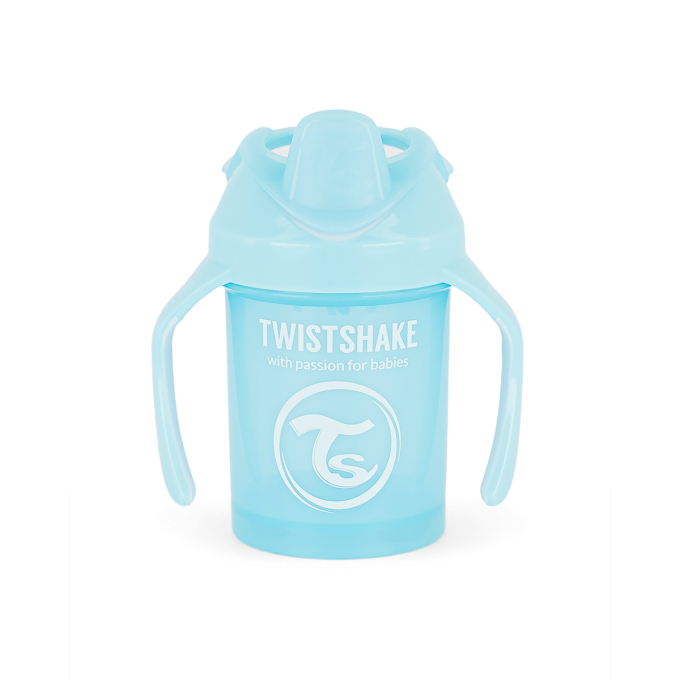 Twistshake Učící netekoucí hrnek 230 ml, modrá