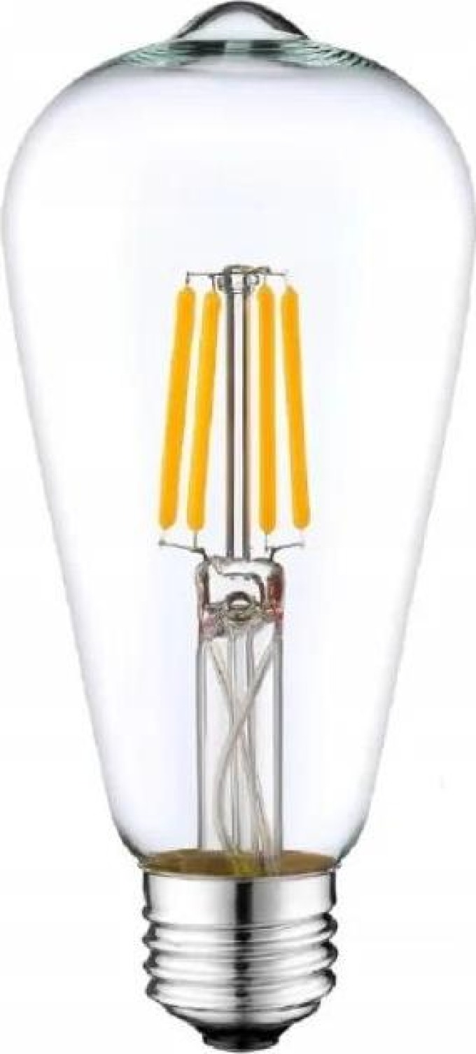 LED žárovka s teplou bílou barvou, 14W, 1510Lm, filamentový design, E27