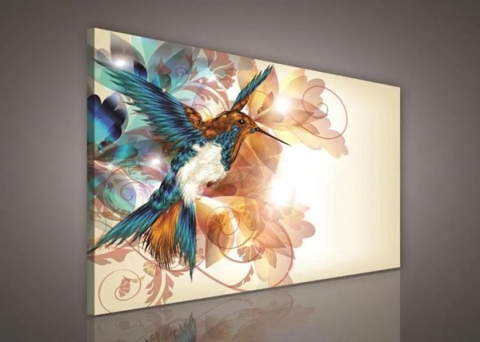 Obraz na plátně kolibřík 100 x 75 cm