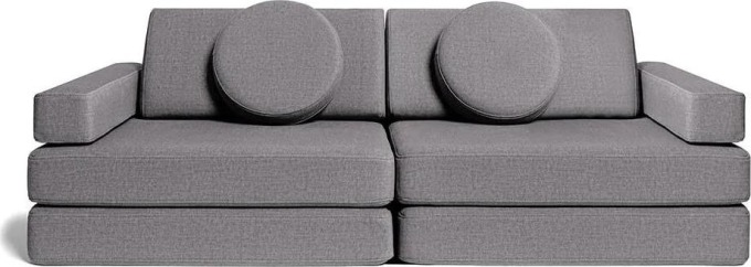 Rozkládací dětská pěnová pohovka a bunker SHAPPY PLAY SOFA ORIGINAL více barev Barva: Dark Grey