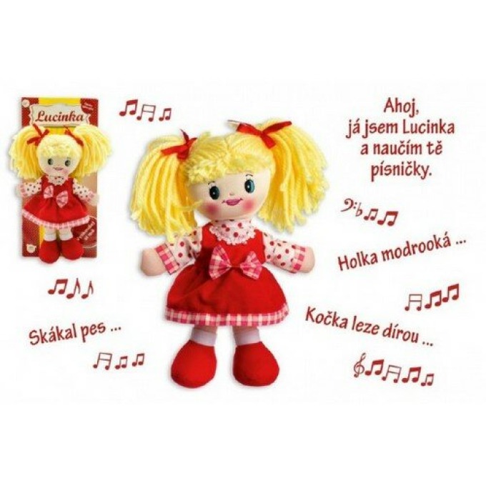 Teddies Panenka Lucinka hadrová, 30 cm