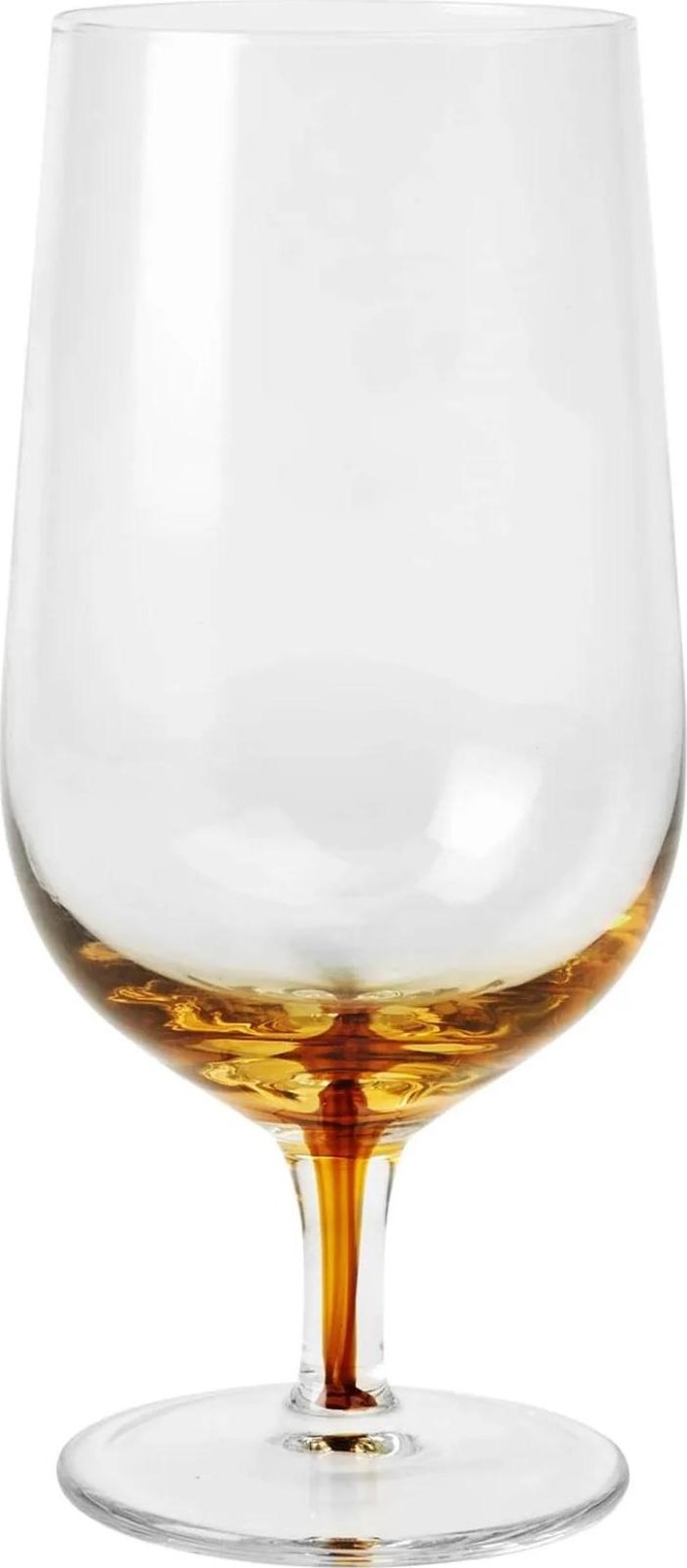 Broste Sklenice na pivo Amber Glass 500 ml, oranžová barva, sklo