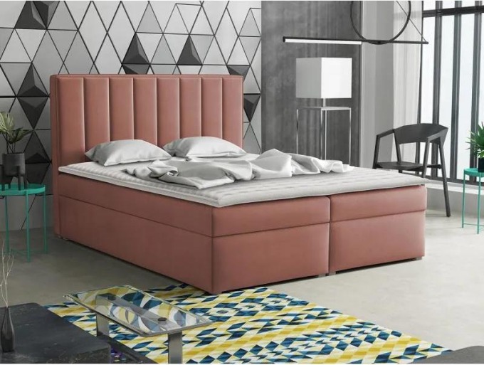 Kontinentální postel Sonden Box, Rozměr postele: 160 x 200 cm, Potah: Magic Velvet 2258