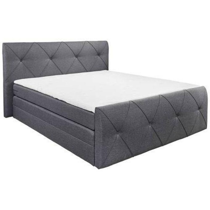 Boxspring postel CALGARY Antracit 180x200 Cm