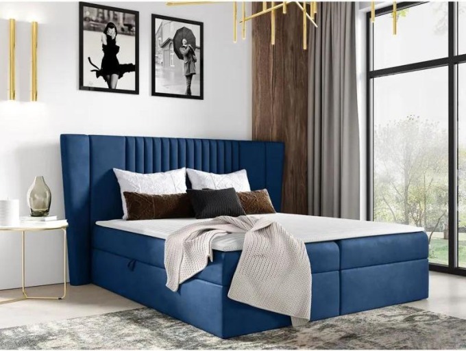 Kontinentální postel Erneltto, Rozměr postele: 120x200, Barva:: Magic Velvet 2297