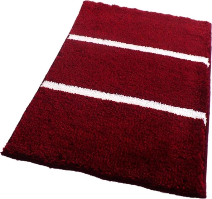 ROUTNER Koupelnová předložka IRSINA Bordo - Bordo / 80 x 150 cm