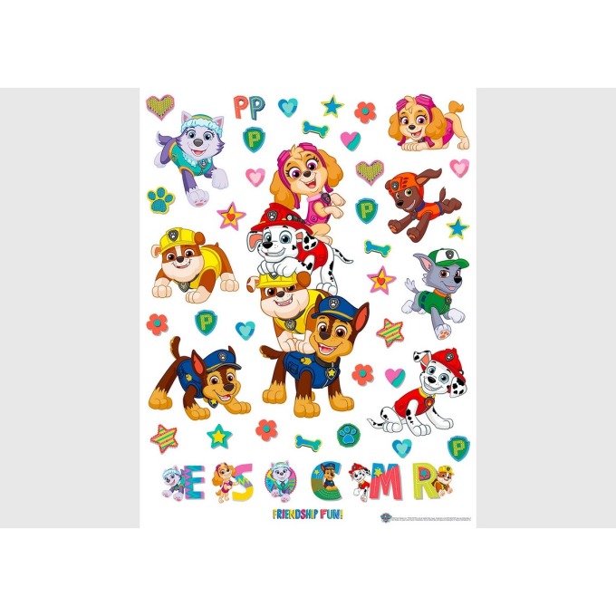 Samolepící dekorace Paw Patrol Friendship Fun, 65 x 85 cm