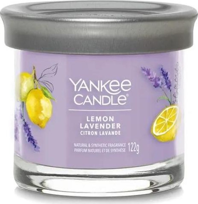 Yankee Candle vonná svíčka Signature Tumbler ve skle malá Lemon Lavender 122 g