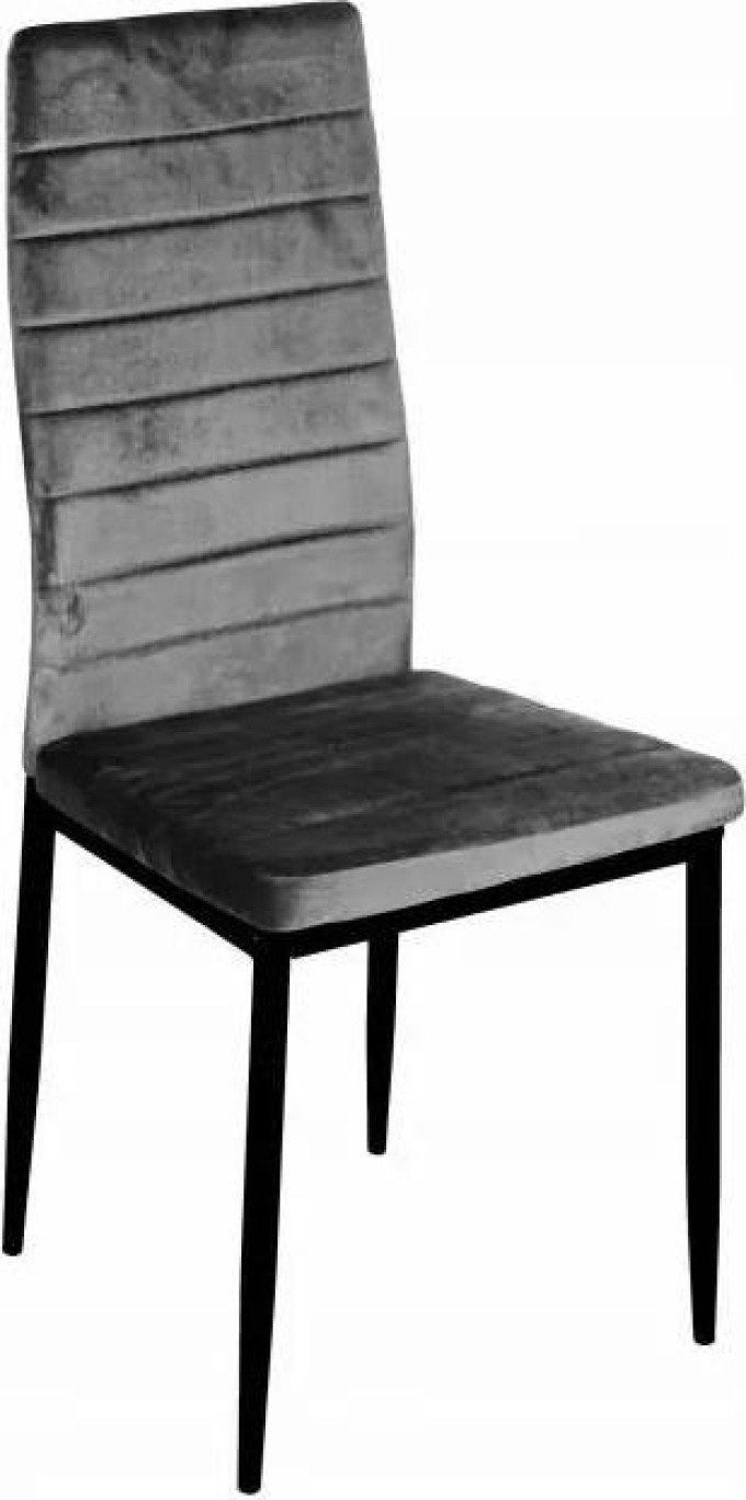 Jídelní židle Chicago sametová tmavě šedá