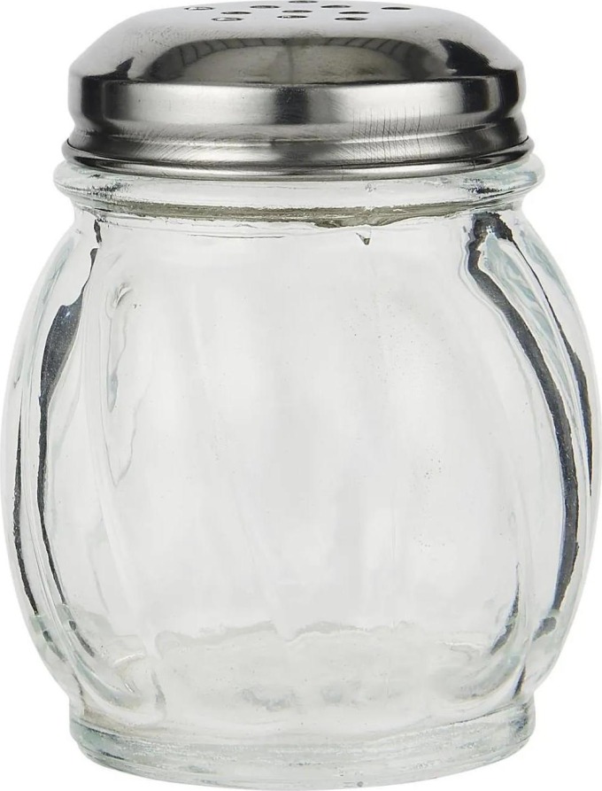 IB LAURSEN Skleněná cukřenka Sugar Shaker, čirá barva, sklo, kov