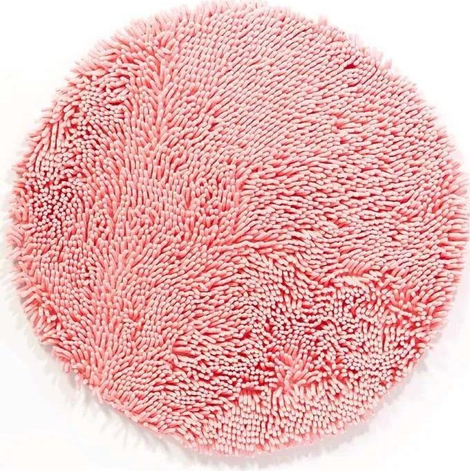 Koberce Breno Koupelnová předložka RASTA MICRO kruh - pink, Růžová, 80 x 80 cm