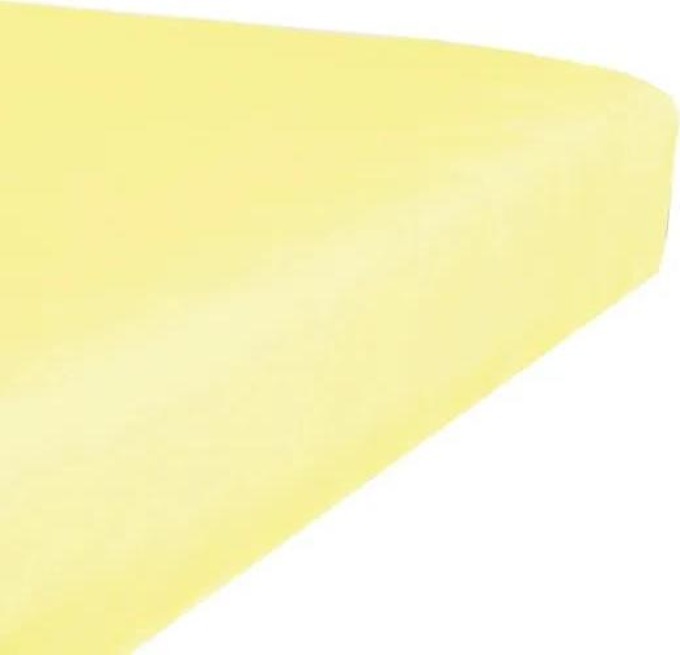 Prostěradlo jersey světle žlutá TiaHome - 200x200cm
