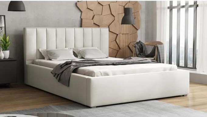 Čalouněná postel s rolovatelným roštem Sonden, Rozměr postele: 140x200, Potah: Victoria 14 865
