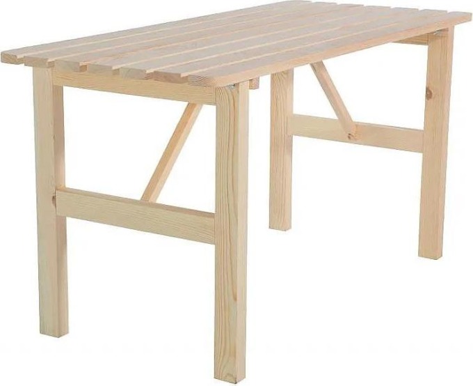 DEOKORK Masivní dřevěný zahradní stůl z borovice dřevo 22 mm