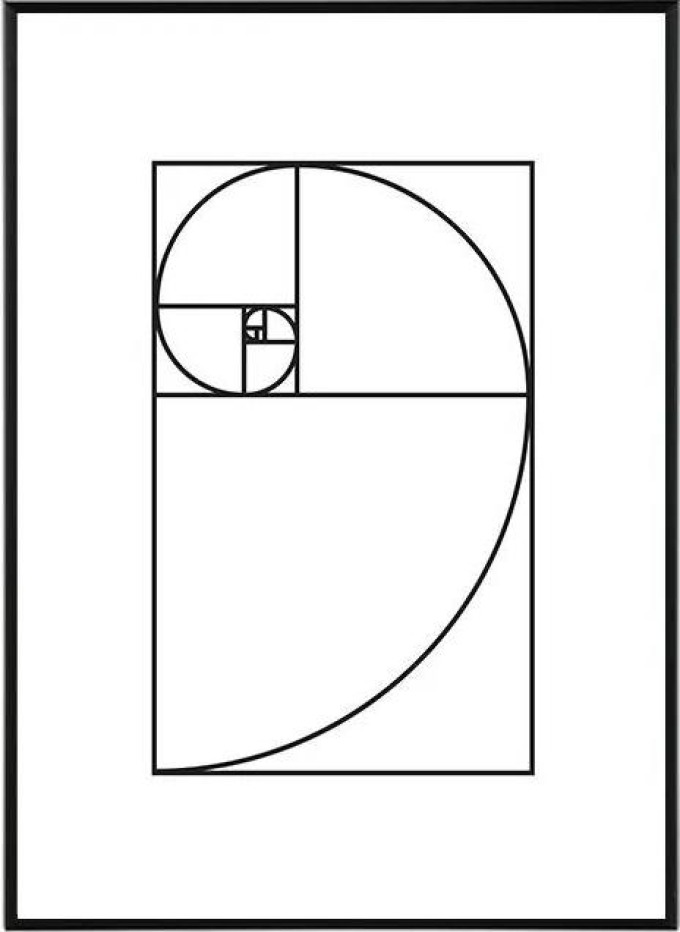 Golden ratio I. - 30x40 cm Obraz