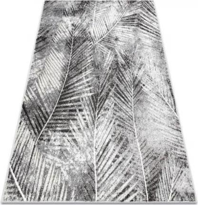 koberec MATEO 8035/644 Moderní palmové listy strukturální šedá velikost 160x220 cm | krásné koberce cz