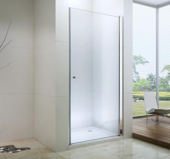 Elegantní sprchové dveře z 6 mm tlustého tvrzeného skla v čirém provedení pro každou koupelnu