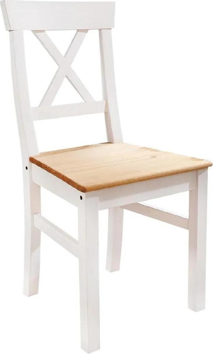 Židle 13, borovice, barva bílá - dub, kolekce Marone