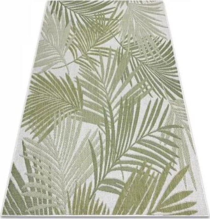 koberec SISAL SION palmové listy, tropický 2837 ploché tkaní ecru / z velikost 180x270 cm | krásné koberce cz