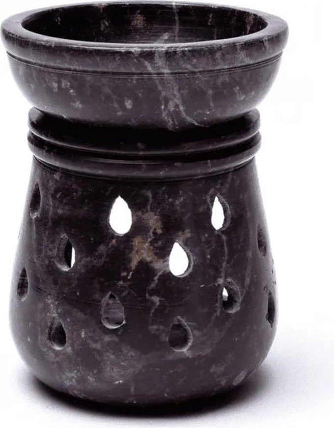 Dekorativní kamenná aromalampa pro rozvonění esenciálních olejů pomocí čajové svíčky