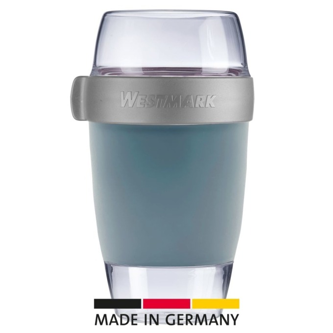 Westmark Třídílná dóza na jídlo, 1150 ml, modrá