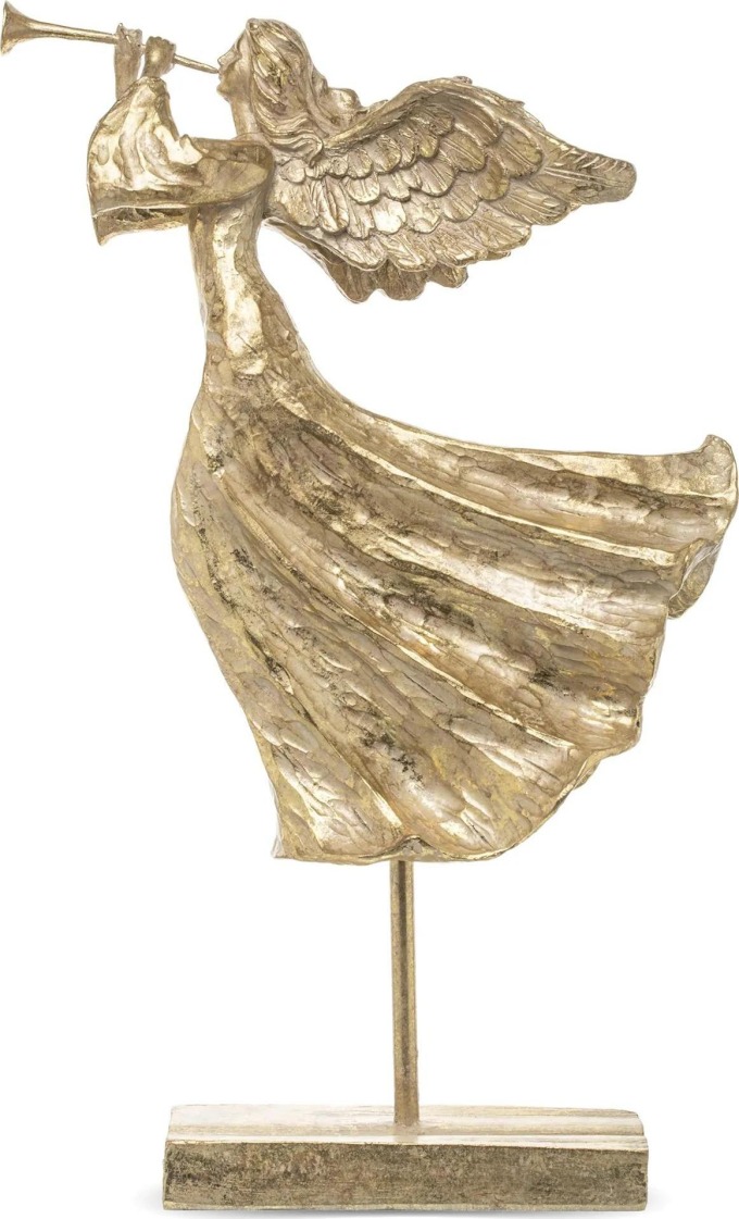 Zlatá patina Anděla o velikosti 52 cm