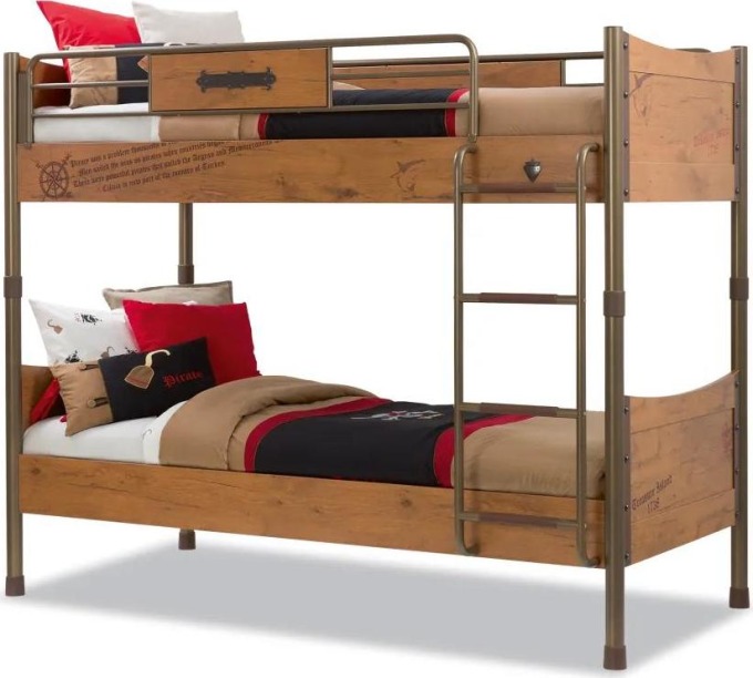 Čilek Dětská patrová postel 90x200 cm Pirate