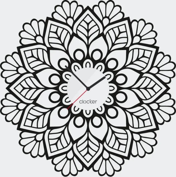 Clocker Nalepovací hodiny Mandala Barva ciferníku: Bílá