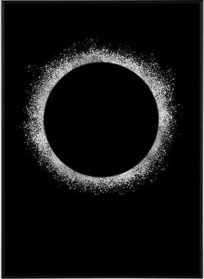 Shine in silver - 30x40 cm Obraz