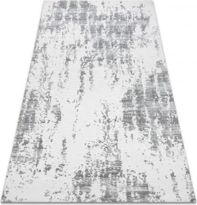 koberec AKRYL USKUP Beton 9484 slonová kost / šedá velikost 80x300 cm | krásné koberce cz
