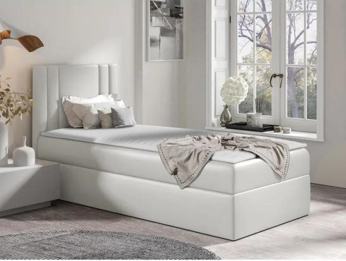 Jednolůžková postel Neresko Mini, Strana: levá, Rozměr postele: 80x200, Barva:: ekokůže Soft
