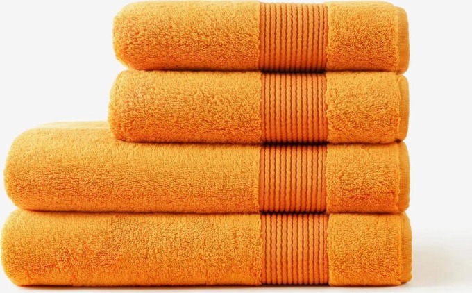 Goldea froté ručník / osuška mikro exklusiv - oranžový 70 x 140 cm