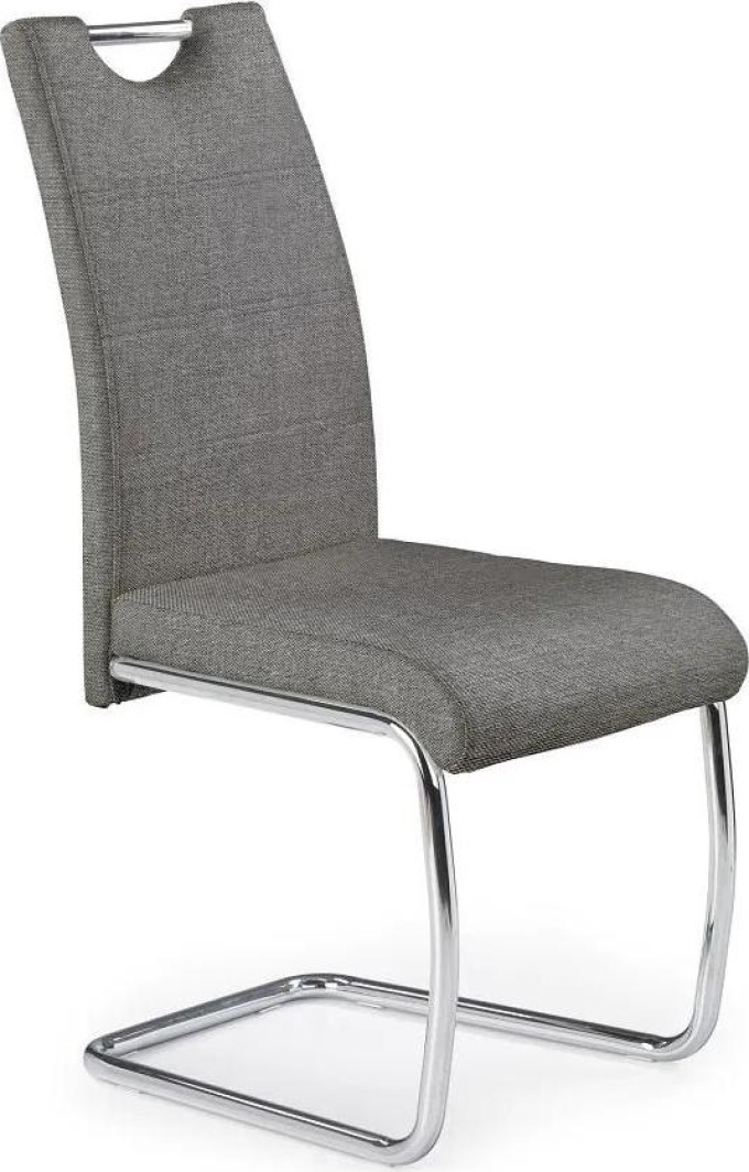 Jídelní židle Rodney, šedá / stříbrná
