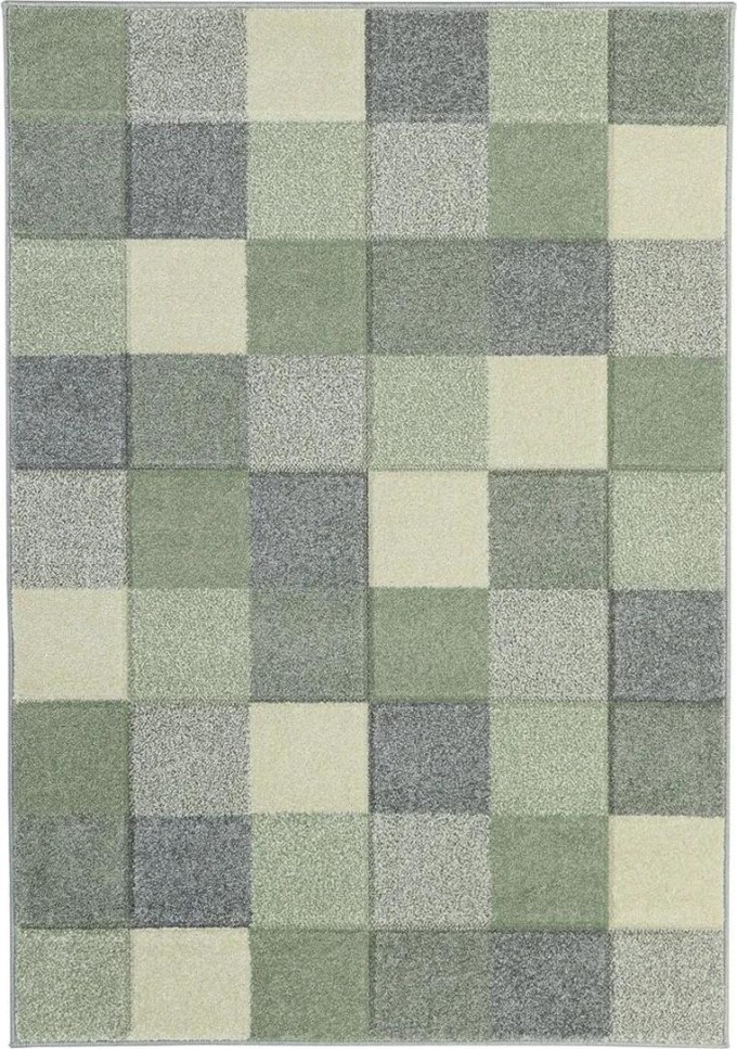 Koberce Breno Kusový koberec PORTLAND 1923/RT46, Zelená, Vícebarevné, 133 x 190 cm
