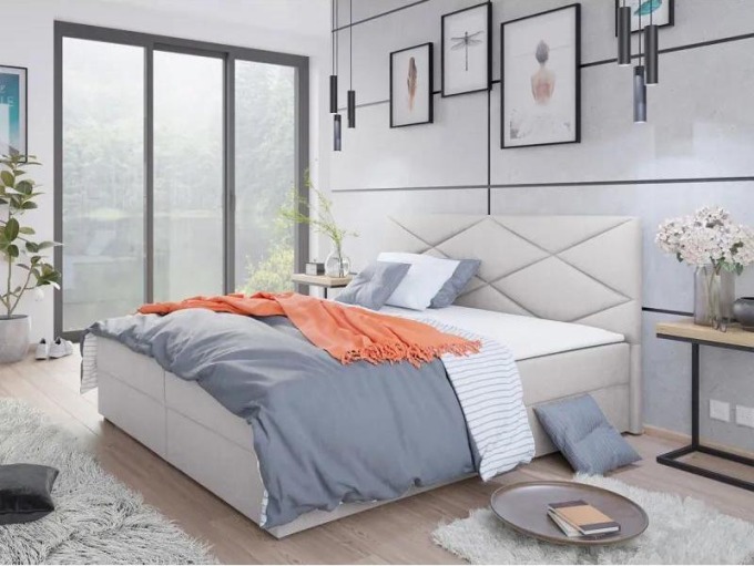 Kontinentálni postel Derisio 4, Rozměr postele: 160x200, Potah: Rico 20