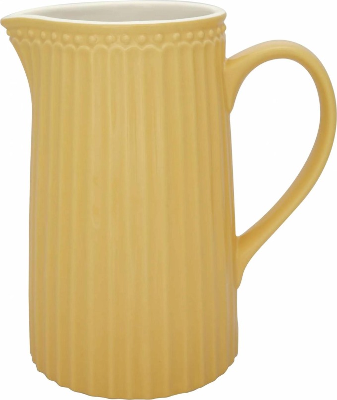 GREEN GATE Džbán Alice Honey Mustard 1 l, žlutá barva, keramika