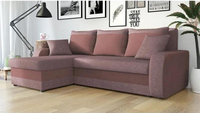 Rohová sedací souprava Dalmir Lux, Potah: Matana 14 + Uttario Velvet 2955
