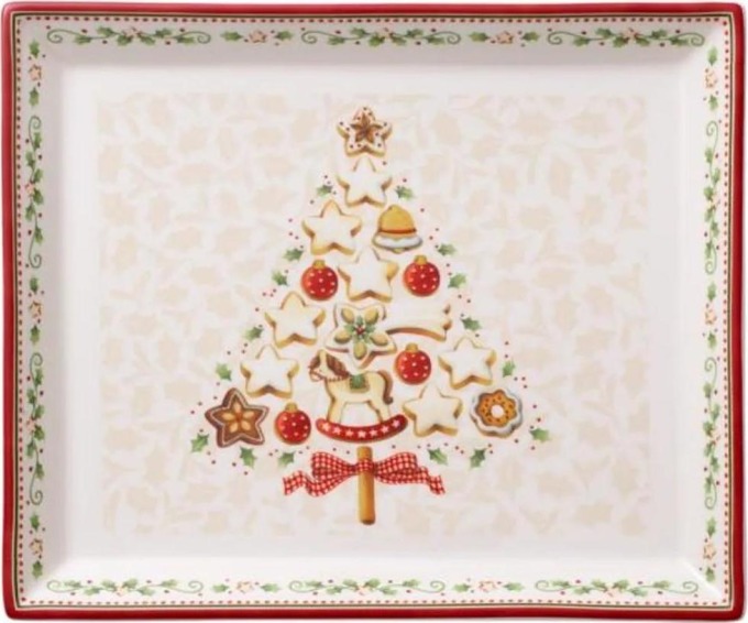Winter Bakery Delight Podnos na dort/vánočku 39 x 26,5 cm, Villeroy & Boch