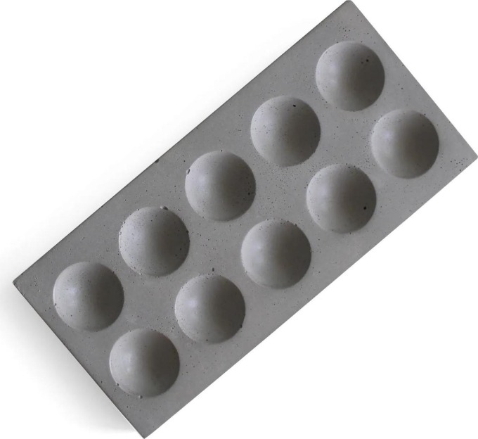 ODLITO.CZ Betonový držák Domino – šedá 25,5 x 11,5 x 2,5 cm