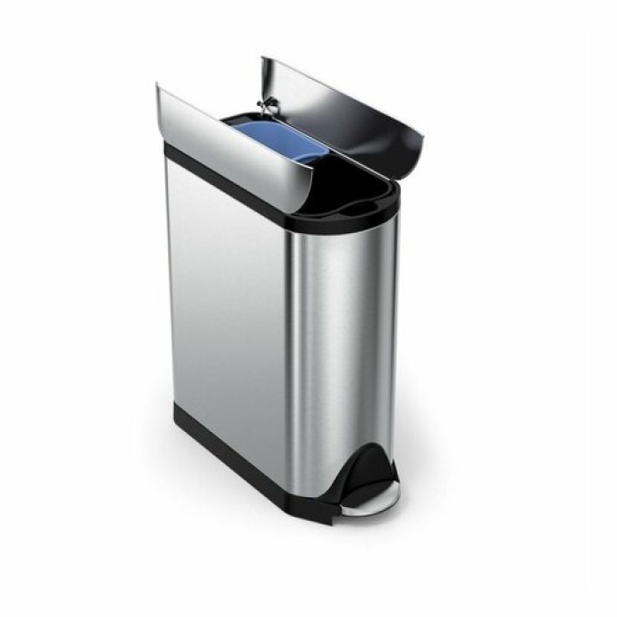 Simplehuman Pedálový odpadkový koš 40 l, nerez