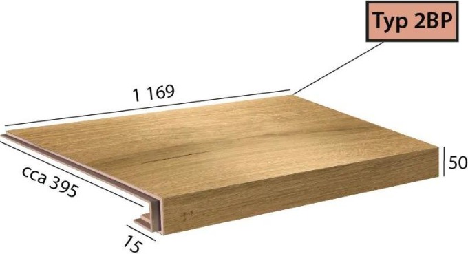 Vinylové schody Ecoline Step 2BP - 9592 Dub královský přírodní