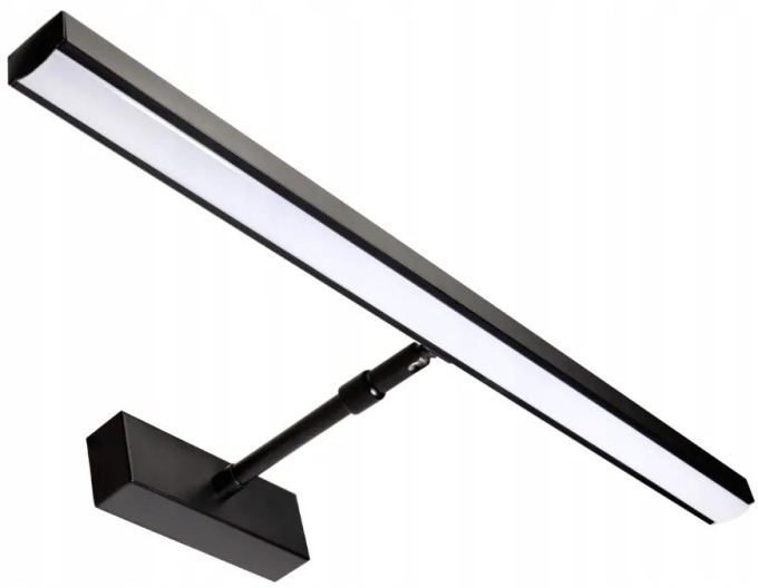 Moderní nástěnné svítidlo LED do koupelny s neobvyklým designem a vysokou odolností - 60 cm - 14 W černé