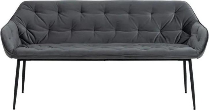 Jídelní lavice šedé barvy s luxusním designem, ideální pro kombinaci s ostatním nábytkem v místnosti