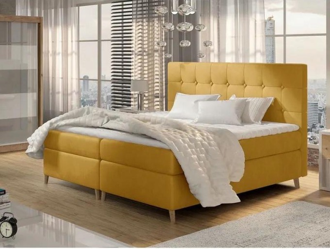 Kontinetální postel Crete, Rozměr postele: 120 x 200 cm, Barva:: Magic Velvet 2215