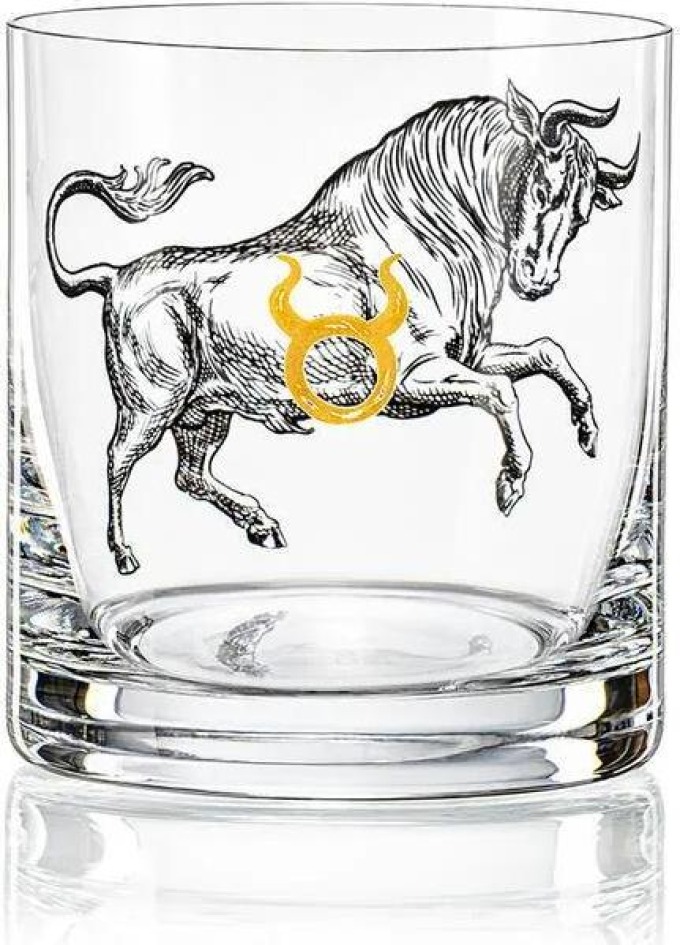 Crystalex - Bohemia Crystal Sklenice se znamením zvěrokruhu Býk 280 ml, 1 ks