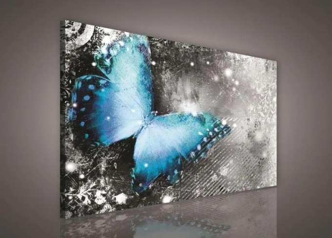 Obraz na plátně motýl 100 x 75 cm
