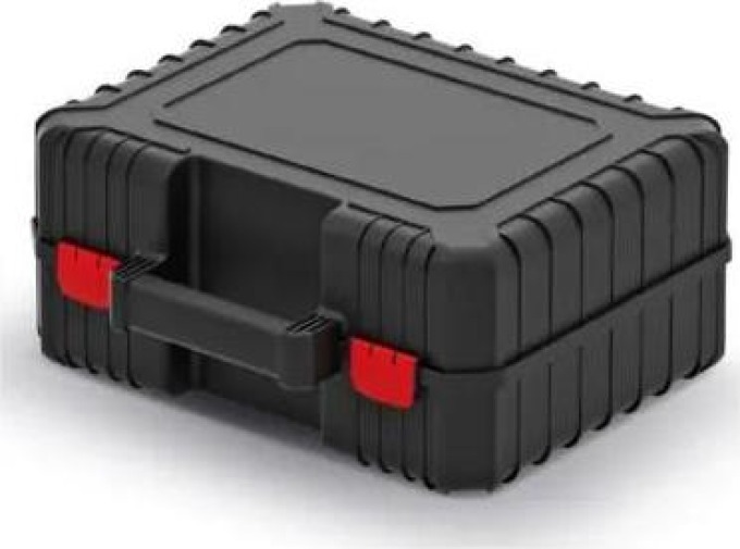 Kufr na nářadí s pěnovou vycpávkou HEAVY černý 384x335x144mm