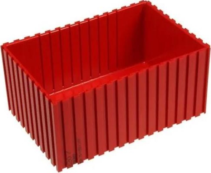 Plastová krabička na nářadí 70-150x100 mm, červená