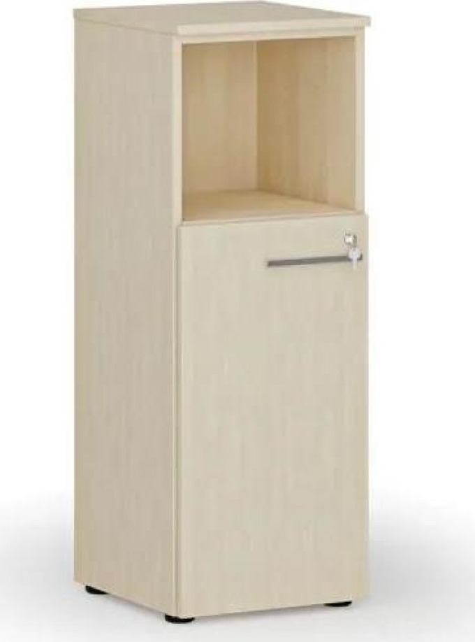 Kombinovaná kancelářská skříň PRIMO WOOD, 1087 x 400 x 420 mm, bříza