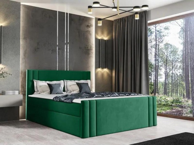 Kontinentální postel Neresko, Rozměr postele: 180x200, Barva:: Amor Velvet 4311